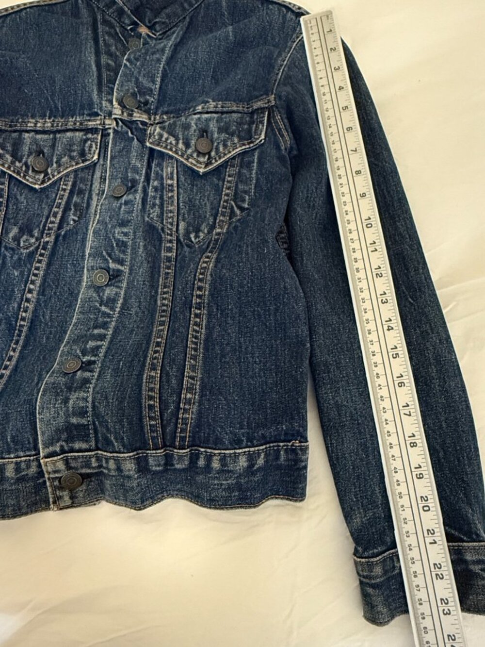 VINTAGE 60s LEVIS BIG E TYPE 3 DENIM JACKET MADE IN USA WOMENS MENS S 36"x24" - Picture 14 of 16